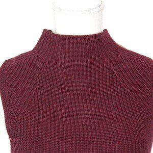 Artisan NY Womens Red Mauve Sleeveless Pullover Cotton Sweater Size Small